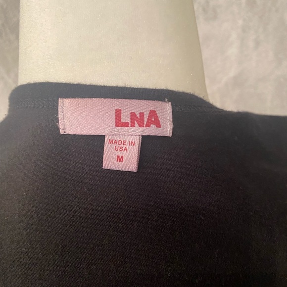 LNA Black 3/4 length dress - Picture 3 of 4